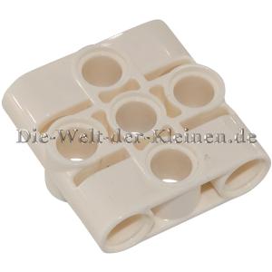 LEGO® Technic Pin Verbinder Block 3x3 mit 9 Pin-/Rundlöcher Weiß (WHITE) - (6247424/39793)