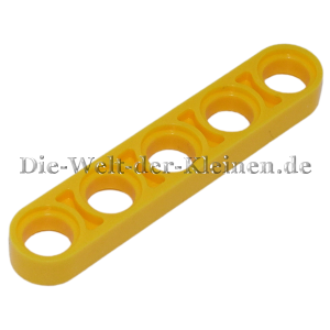 LEGO® Technic Liftarm 1x5 flach (1/3) mit 5 Pin Löcher helles Gelb (BR. YELLOW) - (4503425/4107080/4199343/32017)