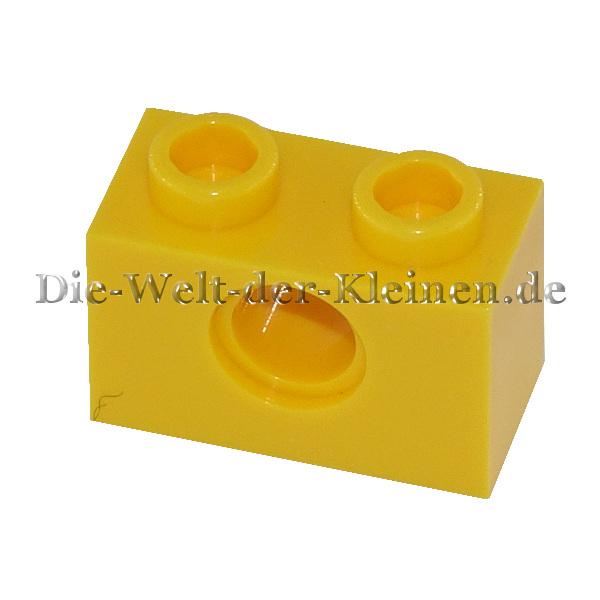 LEGO® Technic Stein 1x2 mit 1 Loch helles Gelb (YELLOW) - (370024/3700)