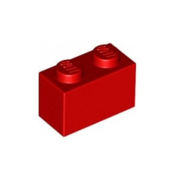 LEGO® Stein 1x2 helles rot / Bright Red (300421/3004)