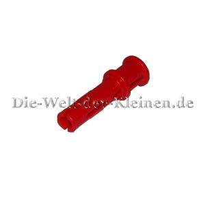 LEGO® Technic Long Pin 3L with Friction Ridges Lengthwise, cross hole and Stop Bush RED (RED) - (4140806/6347789/32054)