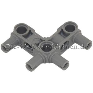 LEGO® Technic Pin Connector 4x4 with 4 Pins and 5 Pinholes MED. ST. GREY (MEDIUM STONE GREY) - (6313453/4296059/55615)
