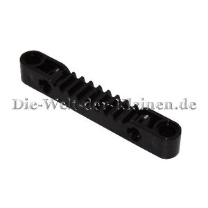 LEGO® Technic Gear Rack 1x7 with 2 Axle holes and 2 Pin Holes Black (BLACK) - (6327430/4562009/87761) top