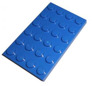 LEGO Plate 4x6 with Knobs Bright Blue (BR. Blue) - 303223/3032