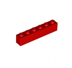 LEGO Brick 1x6 Bright Red (300921/3009)