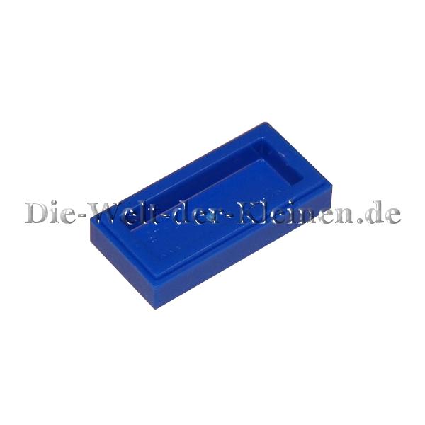 LEGO® Plate / Tile 1x2 smooth/flat BRIGHT BLUE (BR. BLUE) (306923/3069b) Bottom