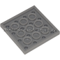 Preview: LEGO Plate 4x4 MEDIUM STONE GREY (MED. ST. GREY) (4243819, 303126, 3031)