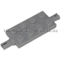 Preview: LEGO® Achsplatte 2x4 mit 2 Pins Mittelsteingrau (MEDIUM STONE GREY) (4211572, 30157)