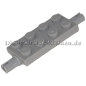 Preview: LEGO® Achsplatte 2x4 mit 2 Pins Mittelsteingrau (MEDIUM STONE GREY) (6408542, 40687)