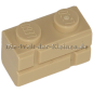 Preview: LEGO® Brick 1x2 Wallbrick TAN (TAN) (6148262/98283)