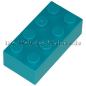 Preview: LEGO® Stein 2x4 Dunkeltürkis (DARK TURQUOISE) (6249422/3001)