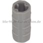 Preview: LEGO Technic Axle Connector 2L MEDIUM STONE GREY (MED. ST. GREY) (4211543, 6538b)
