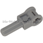 Preview: LEGO® Technic Connector Axle and Axle hole MEDIUM STONE GREY (MED. ST. GREY) (4211536, 6553)