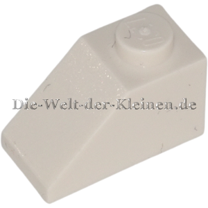 LEGO Dachziegel Dachstein Schrägstein 1x2x1 schräg 45° Weiß (WHITE) (6552115, 304001, 4121932, 3040)