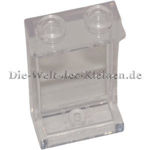 Preview: LEGO Fenster, Paneele 1x2x3 mit Stütze Transparent (TRANS CLEAR) (6507949, 6010737, 6211814, 87544)