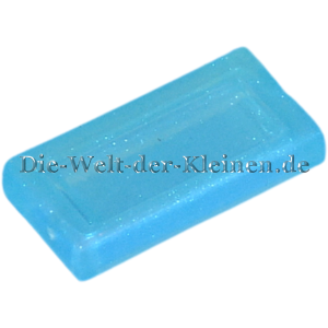 LEGO Fliese 1x2x0,33 glatt Satin Transparent Hellblau (SATIN TRANS LIGHT BLUE) (SATIN TRANS LIGHT BL