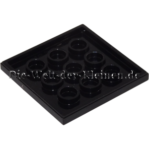 Preview: LEGO Fliese 4x4 glatt Schwarz (BLACK) (6469830, 1751)