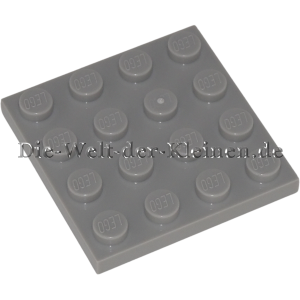 LEGO Plate 4x4 MEDIUM STONE GREY (MED. ST. GREY) (4243819, 303126, 3031)