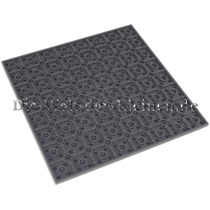 LEGO® Plate 16x16 with DARK STONE GRAY (DK. ST. GRAY) (6004927, 91405)