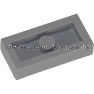 Preview: LEGO® Platte 1x2 mit einer Noppe in der Mittesteingrau (MEDIUM STONE GRAY) (379402, 3794a)
