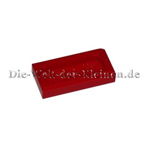 LEGO® Fliese 1x2 glatt helles rot (BR. RED) (306921/3069b) Oberseite