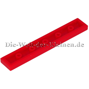 LEGO® Fliese 1x6 glatt helles Rot (BR. RED) (4113858, 6636)
