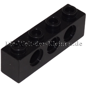 LEGO® Technic Stein 1x4 mit 3 Löchern Schwarz (BLACK) (370126, 3701)