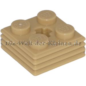 LEGO Technic Stein 2x2 modifiziert Beige (TAN) (6330903, 71752)