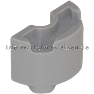 Preview: LEGO Brick 1x2 semicircular MEDIUM STONE GREY (MED. ST. GREY) (6311384, 68013)