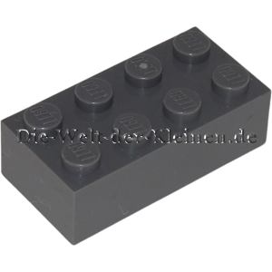 LEGO Stein 2x4x1 Dunkel Steingrau (DARK STONE GREY) (4211085, 3001)