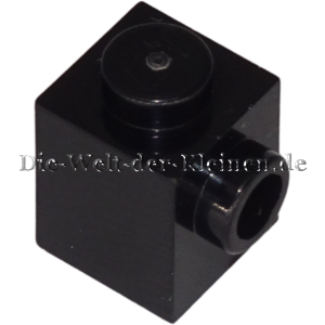 LEGO Brick modified 1x1x1 with 1 stud on the side BLACK (BLACK) (6251021, 87087)