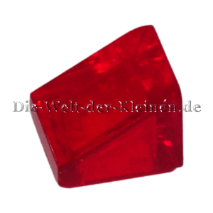 LEGO Stein 1x1 schräg 30° transparent Rot (TRANS RED) (6245252, 4244363, 54200)