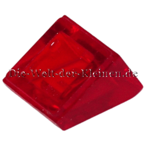 Preview: LEGO Stein 1x1 schräg 30° transparent Rot (TRANS RED) (6245252, 4244363, 54200)