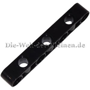LEGO® Technic Liftarm 1x7 with 7 round holes (3-4) 4-sided black (BLACK) (6435016, 2391)