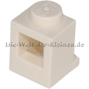 Preview: LEGO Technic Stein 1x1 mit 1 Noppe mit Loch Weiß (WHITE) (6548267, 407001, 4070)