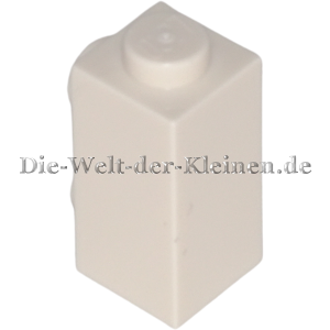 Preview: LEGO Technic Brick 1x1x1.66 modified with 2 studs on the side WHITE (WHITE) (6552171, 6218841, 65482