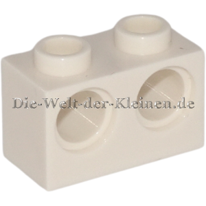 LEGO Technic Stein 1x2 mit 2 Pin Löchern Weiß (WHITE) (6564911, 320001, 3200001, 32000)