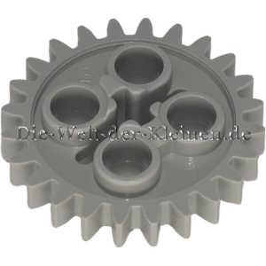LEGO Technic Zahnrad mit 24 Zähnen 3x3 Mittelsteingrau (MEDIUM STONE GREY) (4211565, 3648)