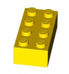 gelb # 3001 10 Stück Stein / Brick 2 x 4 LEGO