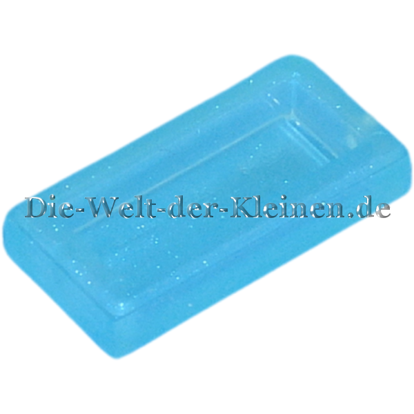 LEGO Fliese 1x2x0,33 glatt Satin Transparent Hellblau (SATIN TRANS LIGHT BLUE) (SATIN TRANS LIGHT BL