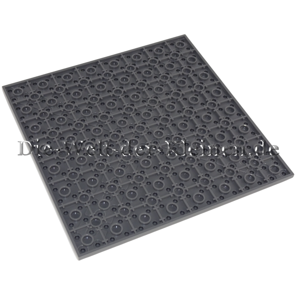 LEGO® Plate 16x16 with DARK STONE GRAY (DK. ST. GRAY) (6004927, 91405)