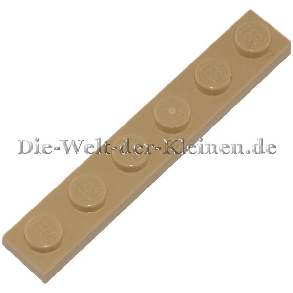 LEGO® Platte 1x6 mit Noppen Beige (TAN) - (4124067/366605/3666)