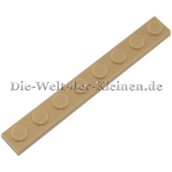 LEGO® Platte 1x8 mit Noppen Beige (TAN) - (4114324/346005/3460)