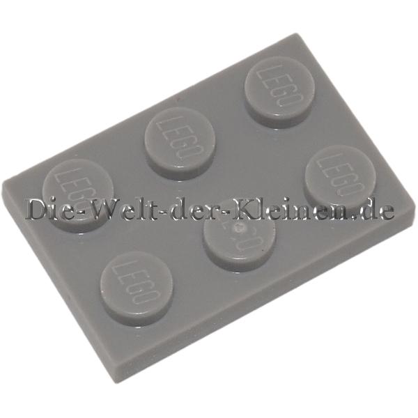 LEGO® Platte 2x3 mit Noppen Mittelsteingrau (MED. ST. GREY) - (4211396/3021)