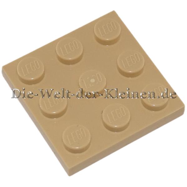LEGO® Plate 3x3 with Knobs TAN (TAN) - (6115031/11212)