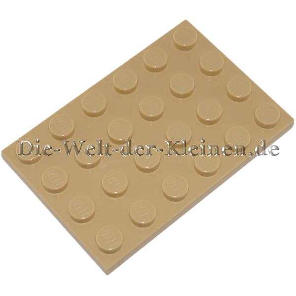 LEGO® Platte 4x6 mit Noppen Beige (TAN) - (4114001/3032)