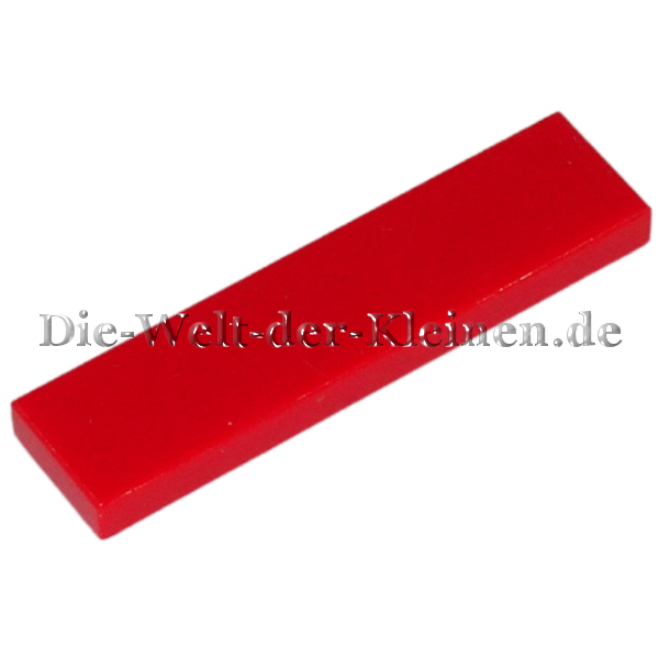 LEGO® Fliese 1x4 glatt helles Rot (BR. RED) (243121, 2431)