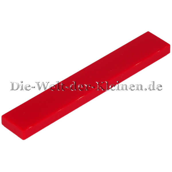 LEGO® Fliese 1x6 glatt helles Rot (BR. RED) (4113858, 6636)