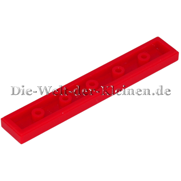 LEGO® Fliese 1x6 glatt helles Rot (BR. RED) (4113858, 6636)
