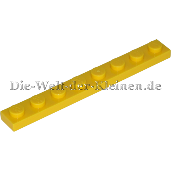 LEGO Plate 1x8x0.33 BRIGHT YELLOW (BR. YELLOW) (6248761, 3460)